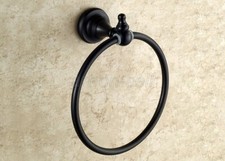 Oil Rubbed Bronze Towel Ring Holder Hanger Bathroom Hardware Accessory aba825