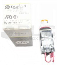 NEW ALLEN BRADLEY 800MR-PT16A SER D SMALL ROUND PILOT LIGHT 120V 60/50Hz AMBER