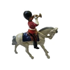 Johillco Toy Soldier Mounted Bugler Horse Household Army Band Vintage John Hill 
