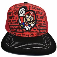Baseball Cap - Nintendo Super Mario - Red/Black Adjustable Snapback
