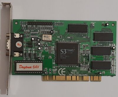 Palit Daytona 64V PCI Graphics Card (S3 Trio64V+, 86C765, 2MB, Retro, 1996)
