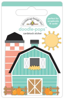 Doodlebug Stickers 3D Doodle-pops Shaker-pops All 8 Farmhouse Release Fall 2024