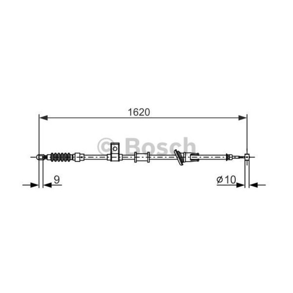 Bosch Handbremsseil Bremsseil Hinten Links Passend FüR Volvo V40 Kombi-image