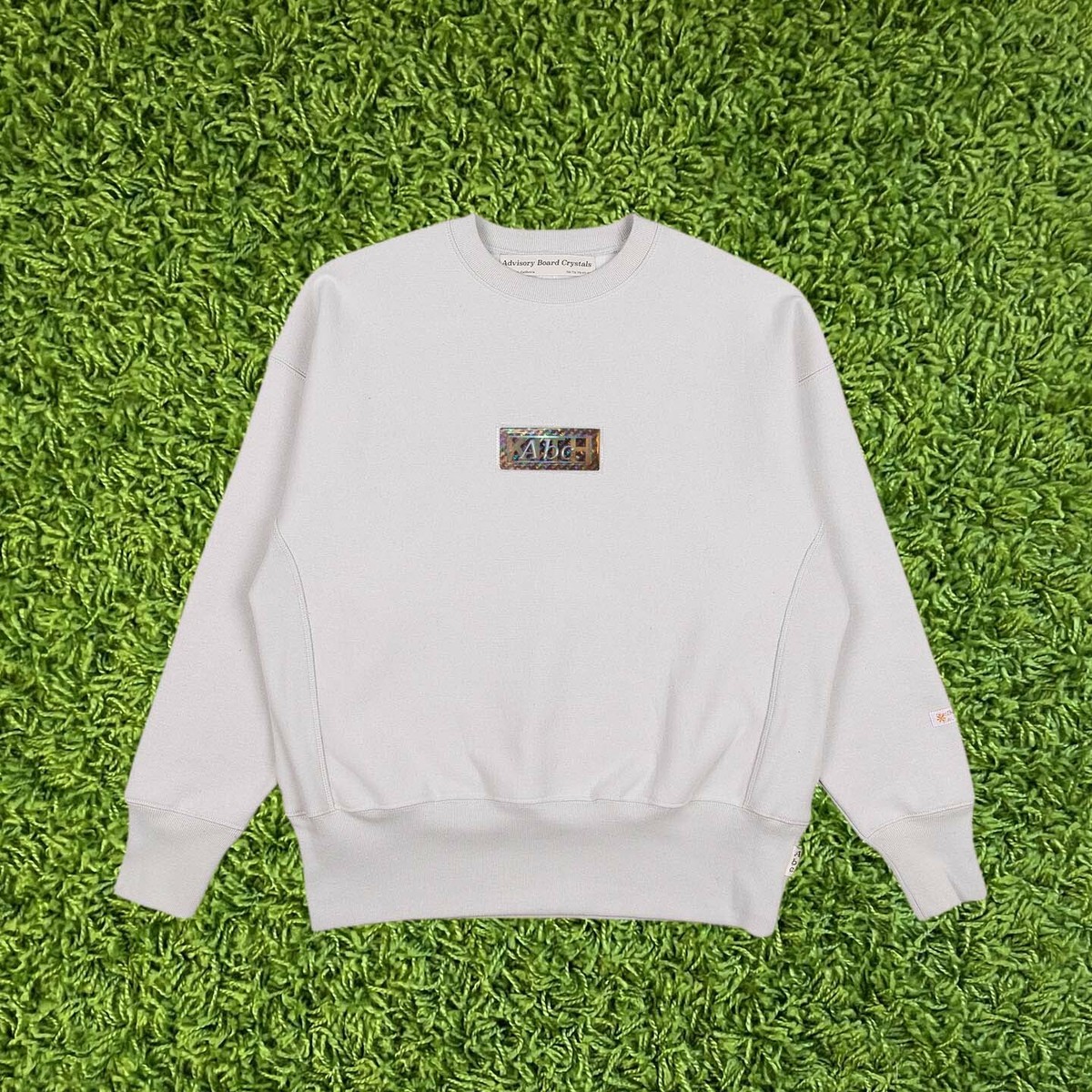 KITH for Advisory Board Crystals Holographic Classic Logo Crewneck 