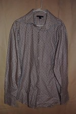 Men's BANANA REPUBLIC Multi Color Plaid Button Down Shirt Size L 16 - 16 1/2