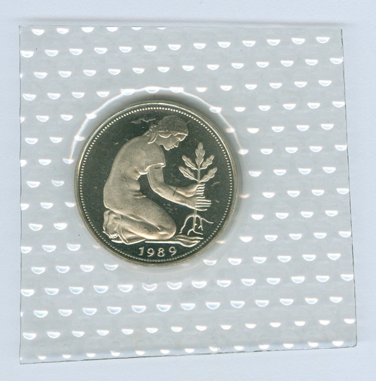 BRD  50 Pfennig  stempelglanz oBH  (Wählen Sie unter: 1974 - 1990 und DFGJ) - Bild 1 von 1