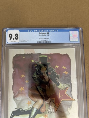 #ad Zatanna 1 CGC 9.8 1st Print DC Sozomaika FOIL Variant Jamal Campbell NM M JLA $69.90