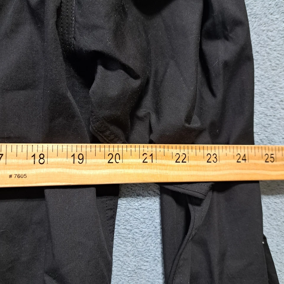 Knockout Tribal Shirt Mens Size Large Black Embroidery Long Sleeve Collared - Image 2 of 4