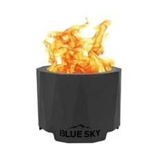 Blue Sky Outdoor Smokeless Patio Portable Fire Pit with Lift-Out Ash Catch Black