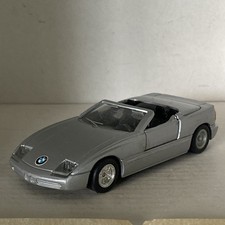 MC Toys BMW Z1 - 1:38 Scale - Diecast - Silver - Opening Doors - Used.