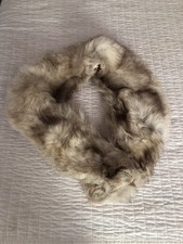 Vintage Fox Genuine Fur Collar Wrap Stole Scarf 50 s 40