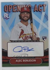 2023 Topps Big League Opening Act Blue Foil Alec Burleson #OAA-AB Rookie Auto RC