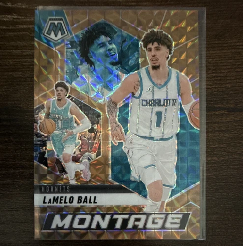 Panini 2024-25 Mosaic LaMelo Ball Hornets Montage #28 Bronze Prizm /75