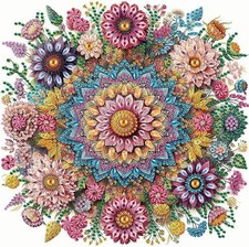 Diamond Painting Kits for Adults Mandala Flower, 5D Special Shape Diamond Art Ki
