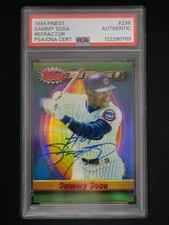SAMMY SOSA 1994 Finest #236 Refractor PSA SLABBED HAND SIGNED AUTO