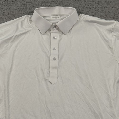Collars & Co Polo Para Hombres 2XL Blanco Cuello de Vestido Rendimiento Poliéster Golf - Imagen 4 de 10