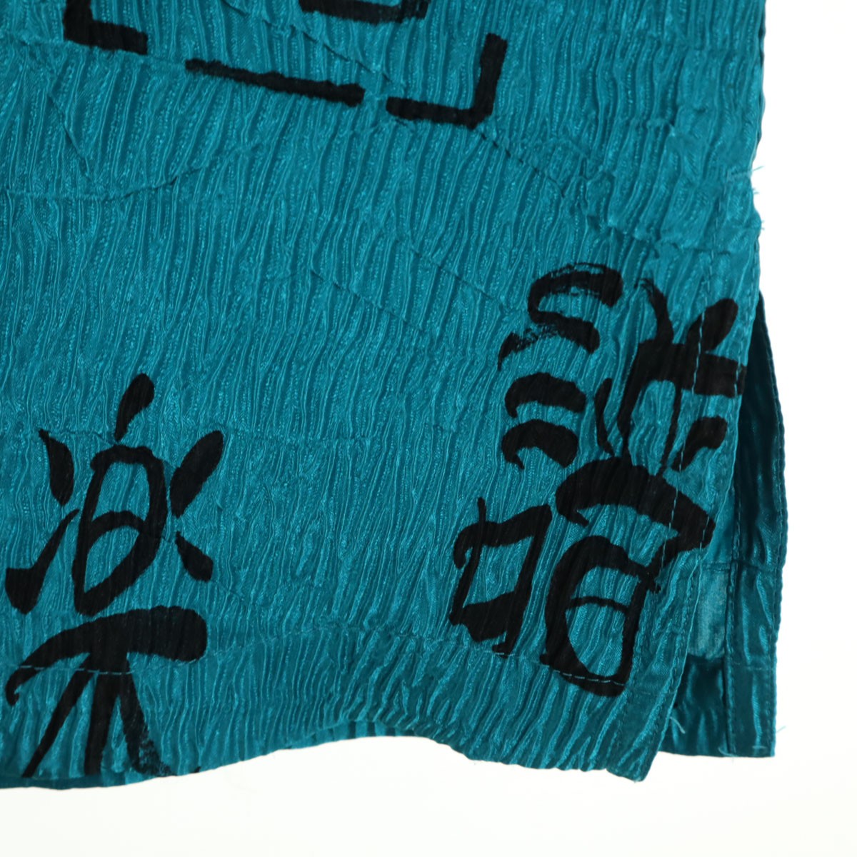 CHICO'S Chinese character pattern Long sleeve Ple… - image 4