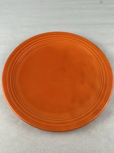 1936 Vintage FIESTAWARE PLATE RADIOACTIVE RED ORANGE GLAZE 7 1/4 LUNCHEON PLATE