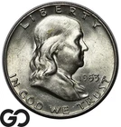 1953-D Franklin Half Dollar, Lustrous BU++