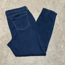 NYDJ Jeans Womens 14 Blue Skinny Lift Tuck Technology Stretch Denim Dark Wash