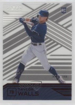 2021 Panini Chronicles Clear Vision Red 9/100 Taylor Walls #18 Rookie RC 1dm7