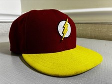 New Era 59Fifty The Flash DC Comics Hat Cap Red Youth Adjustable 100 Red