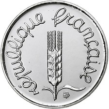 [#1049380] France, Centime, Épi, 1995, Paris, BU, Stainless Steel, MS, Gadoury:9