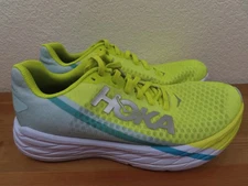 Hoka Rocket X  Shoes Mens Size 6.5 Yellow Carbon Running Sneakers Womens 7.5