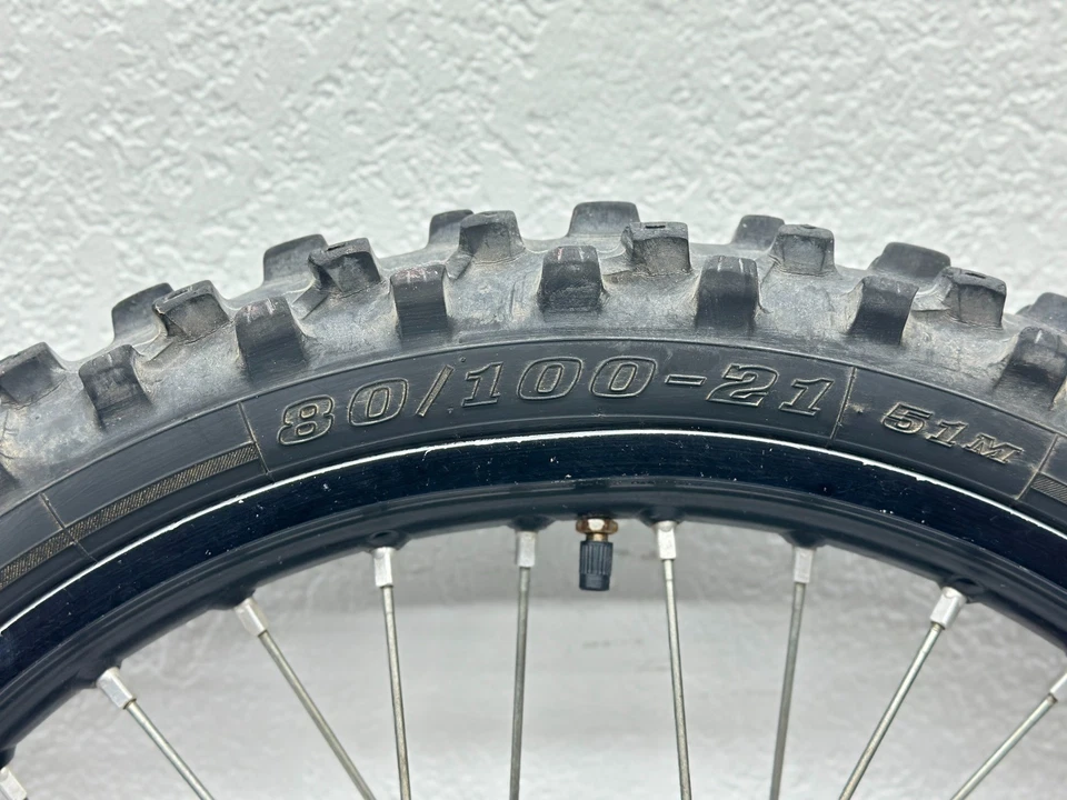 2017 Yamaha YZ450F Excel conjunto de rodas dianteiro traseiro 21/19 polegadas aro preto cubo de roda dentada - Imagem 3 de 4