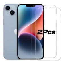 2Pack Screen Protector Tempered Glass Film for iPhone 14/15/16 Series,US STOCK