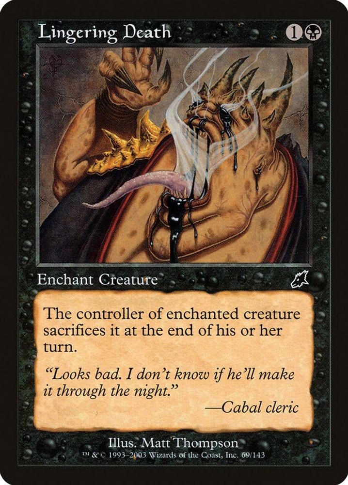 Lingering Death, Scourge #69 Near Mint MTG C