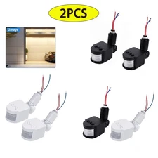 2x 180° LED Auto Infrared PIR Motion Sensor Detector Outdoor Wall Light Switch