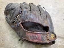 Vintage Rawlings DL Don Lenhardt Speed Trap Model Baseball Glove, LH, 1950s