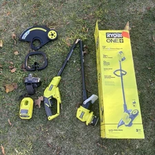 RYOBI  18V 13 in. Cordless Battery String Trimmer/Edger with 4Ah Battery & Charg