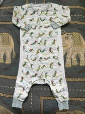 Bamboo Long Sleeve Footed Sleep Bag 0.6 TOG - Eric Carle Rainbow Seahorse 2.5-4