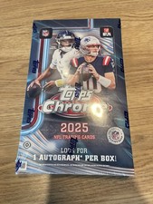 2025 Topps Chrome NFL Football Hobby Box - Sealed - In-Hand & Ready to Ship