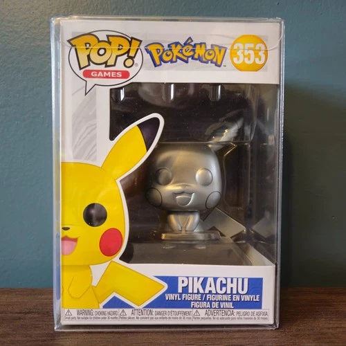 Funko Pop! Pokemon: Pikachu (Metallic Silver) #353- NEW