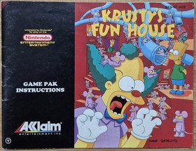 Krusty's Fun House NES Nintendo Complete Custom Game Case Box + Manual PAL-A