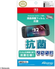 Nintendo switch2 Antibacterial LCD protective film with cleaning cloth Licensed
