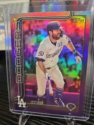 2025 Topps Series 1 - Purple #53 Chris Taylor /250 Dodgers A5