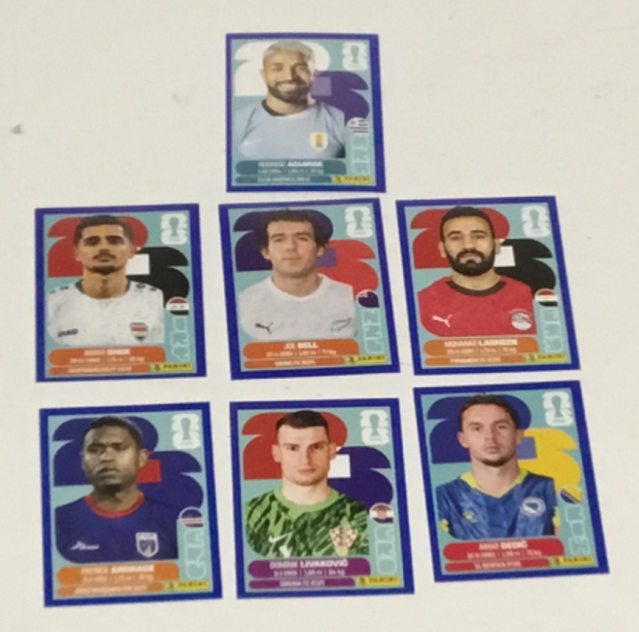 Panini FIFA World Cup 2026 Sticker Lot Color Blue Parallels Borders- 35 ...