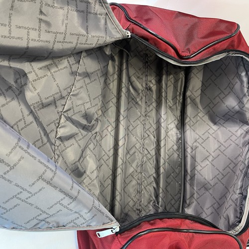 Samsonite rot & schwarz 2 Rollen Rolltasche 22x12x9 Zoll groß Handgepäck - Bild 6 von 14