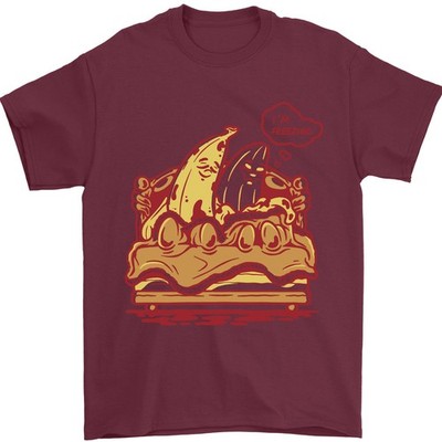 Ein Nackte Banane Cold In Bed Herren T-Shirt 100% Baumwolle