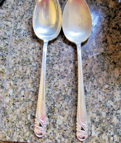 *SPRING GLORY-INTERNATIONAL STERLING TABLE SERVING SPOON 2 AVAILABLE