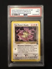 2000 Pokemon Black Star #18 Team Rocket's MEOWTH Promo Pokemon League PSA 9