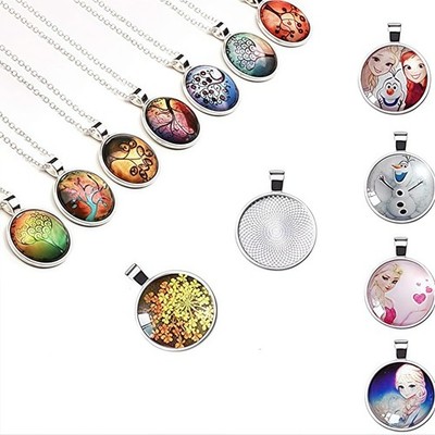 60 pcs Anhänger LünetteTabletts und Glas cabochon glas Kuppel Fliesen klar Ca...
