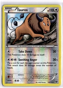Tauros 100/146 Reverse Holo XY Base Set