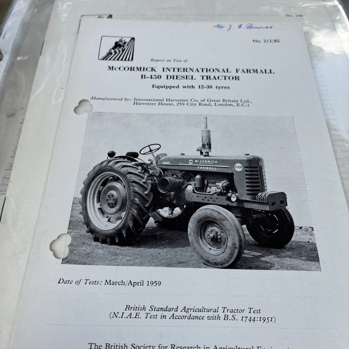 洋書 INTERNATIONAL HARVESTER FARM EQUIPMENT International Harvester Agriculture & Farming Equipment for sale