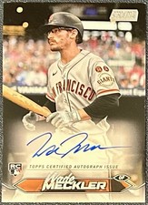 2024 Stadium Club #SCBA-WM Wade Meckler Auto Rookie Card RC. rookie card picture