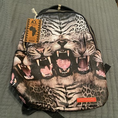 Tiger Roar Gold-Plated Backpack with Tags Sprayground Brand New Limited Edition